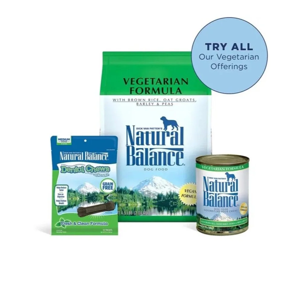 Natural Balance Ultra Premium Wet Dog Food Vegetarian Formula 12 Count Case